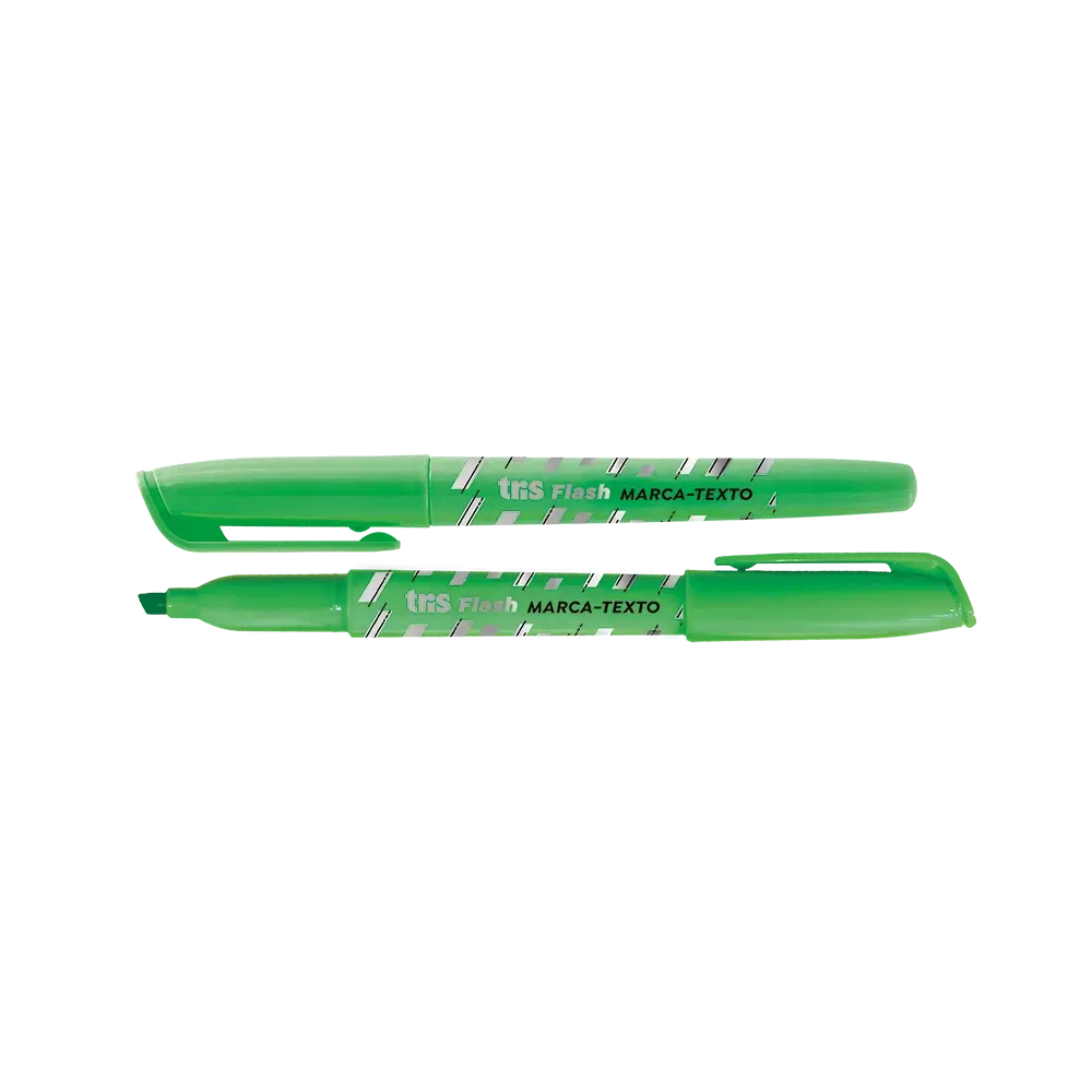 Marca-Texto Flash Neon - Verde - Display C/12 un - Tris - Imagem 2