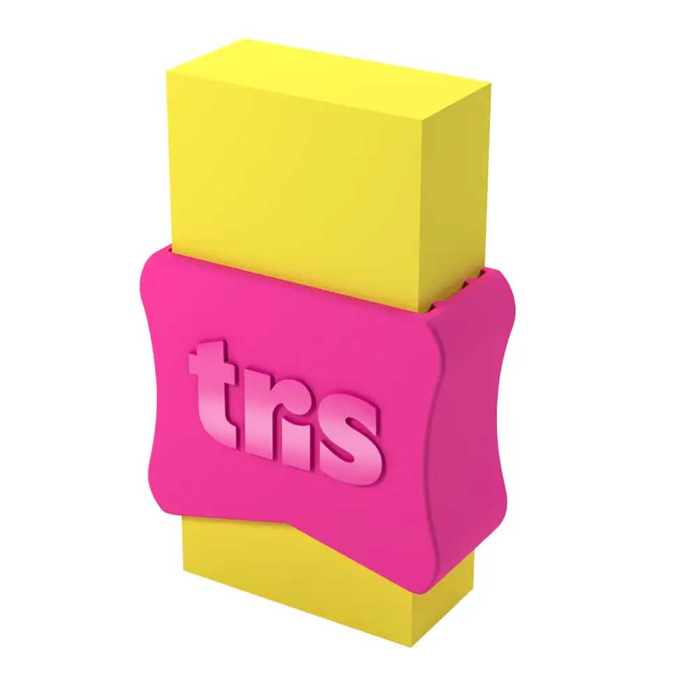 Borracha School - Neon - Cores Sortidas - Cartela C/2 un - Tris - Imagem 2