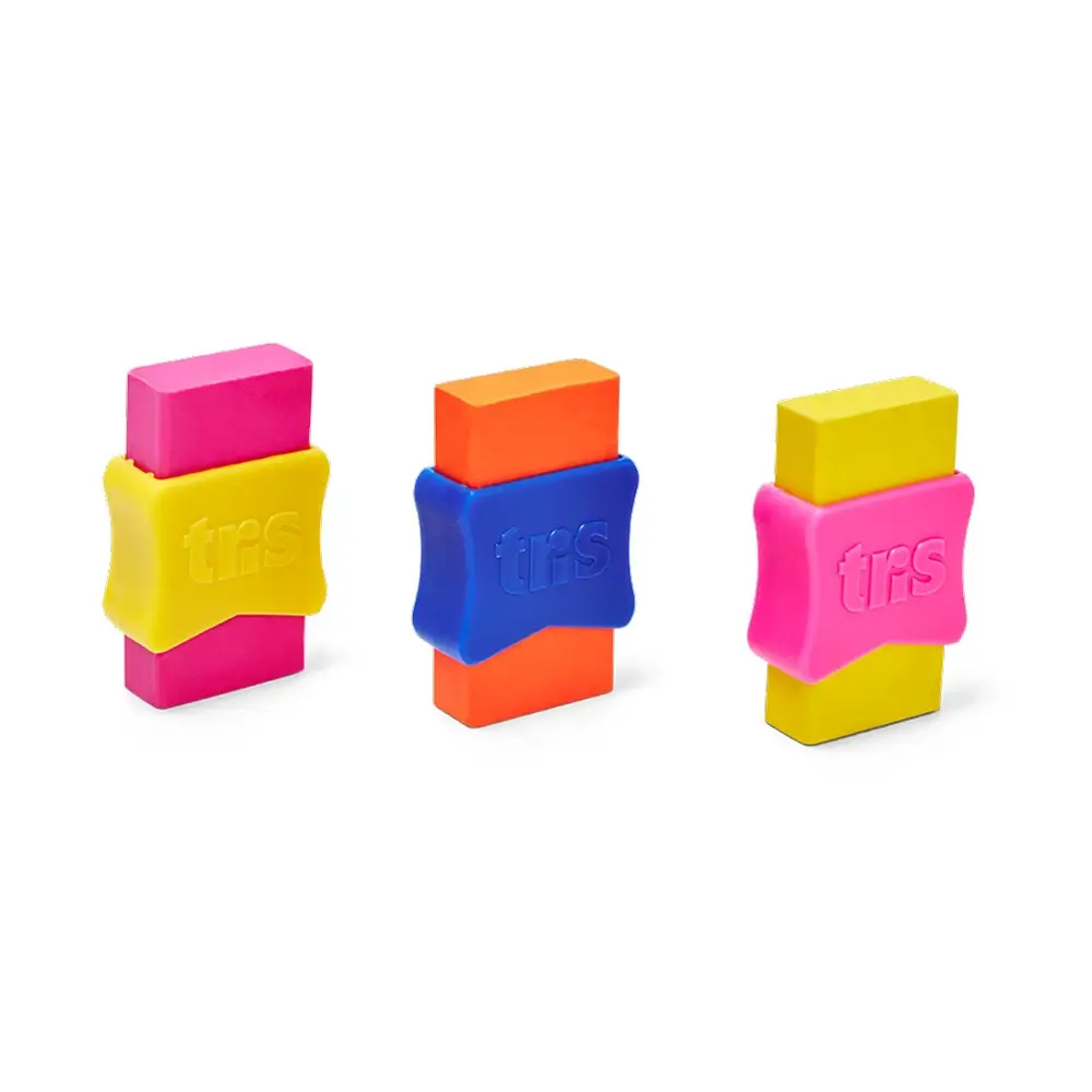 Borracha School - Neon - Cores Sortidas - Cartela C/2 un - Tris - Imagem 4