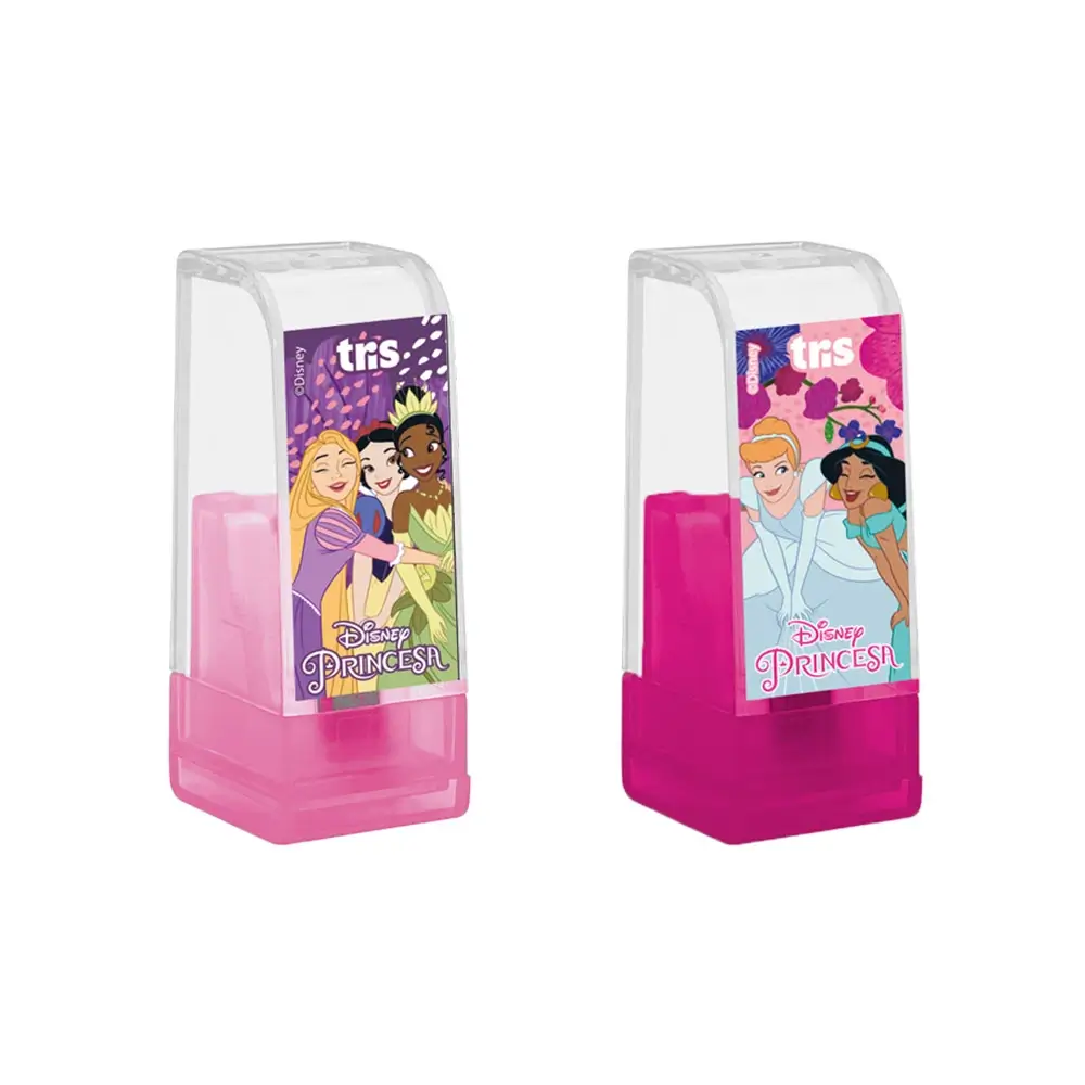 Kit Apontador com Depósito + Borracha - Cartela C/2 peças - Princesas - Imagem 2