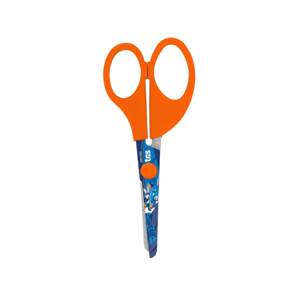 Tesoura Escolar - Lâmina Decorada - 13cm - Cartela C/1 un - Hot Wheels - Imagem 2