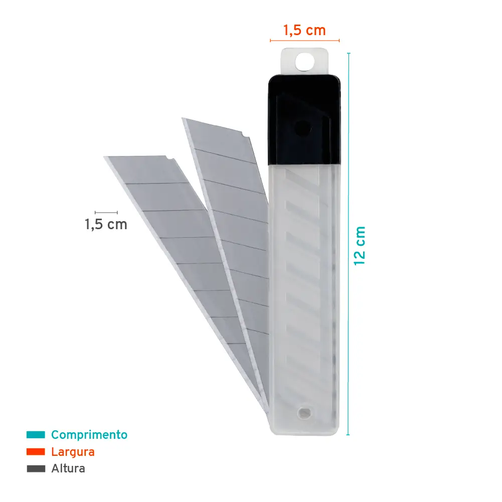 Lâmina Larga B4012 - Caixa C/10 Tubos C/10 un - Bazze - Imagem 3