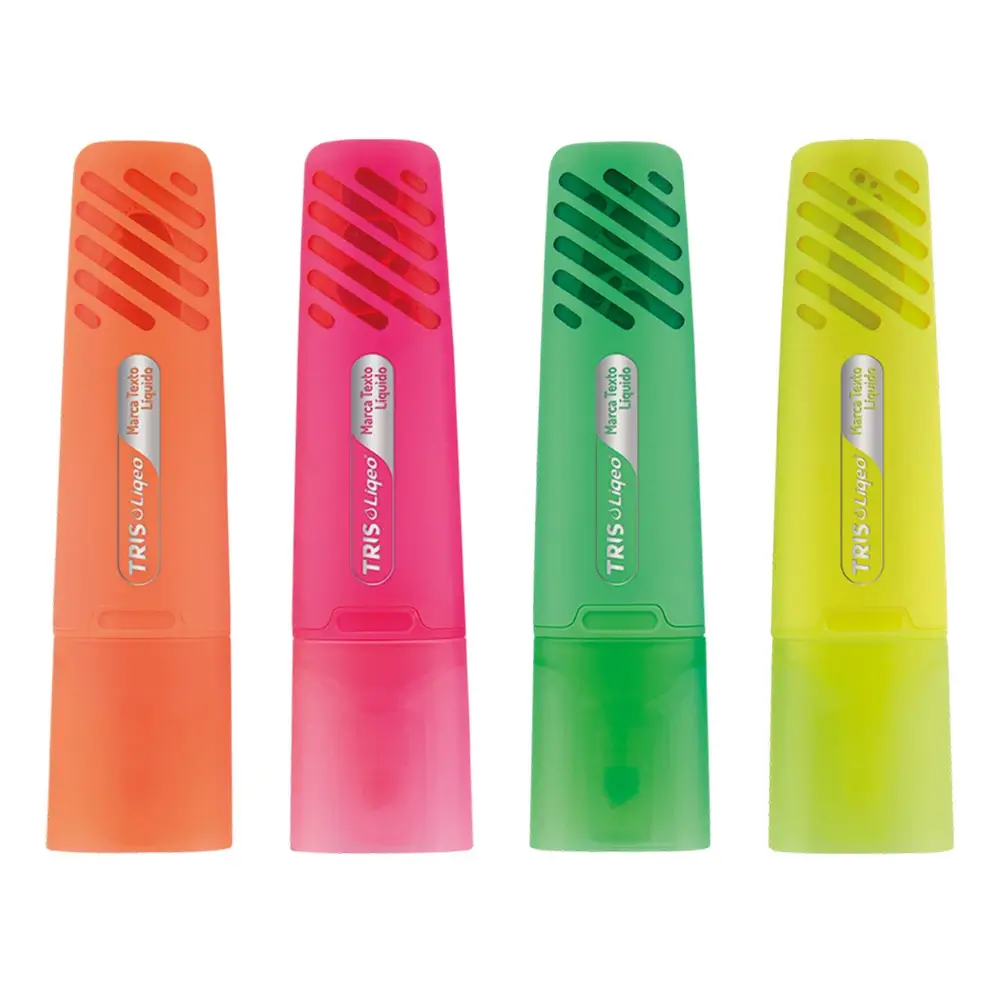 Marca Texto Liqeo Flat - Neon - Corpo Colorido - Display C/24 un - Tris - Imagem 3