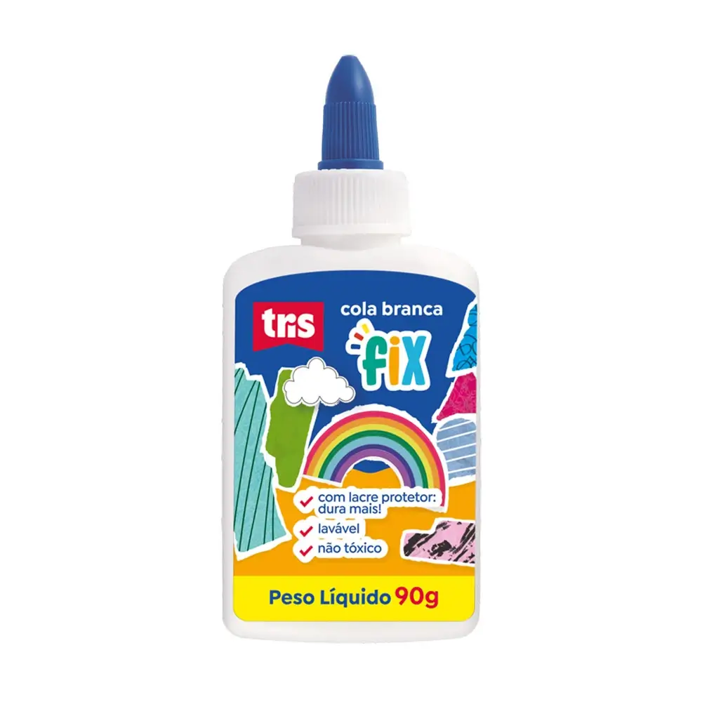 Cola Branca Fix - Tubo 90g - Tris - Imagem 2