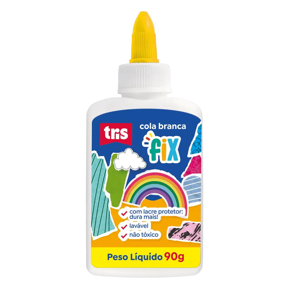 Cola Branca Fix - Tubo 90g - Tris - Imagem 3
