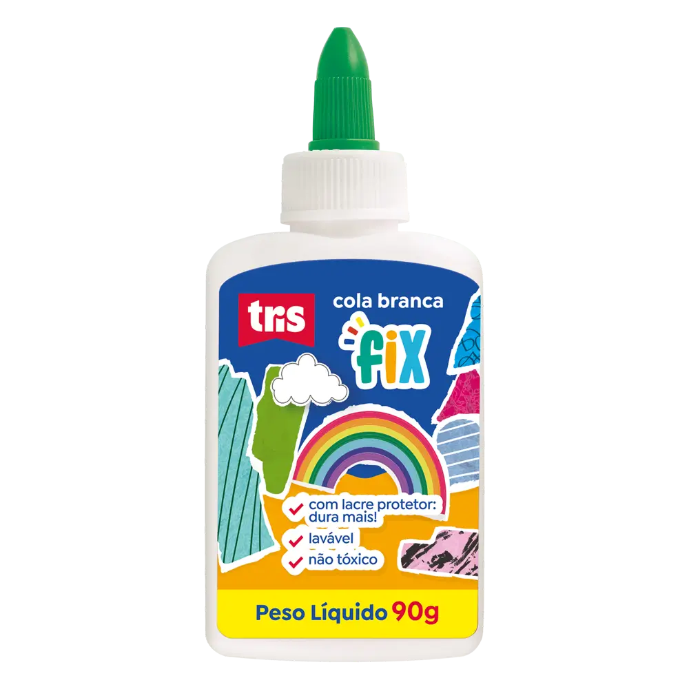 Cola Branca Fix - Tubo 90g - Tris - Imagem 4