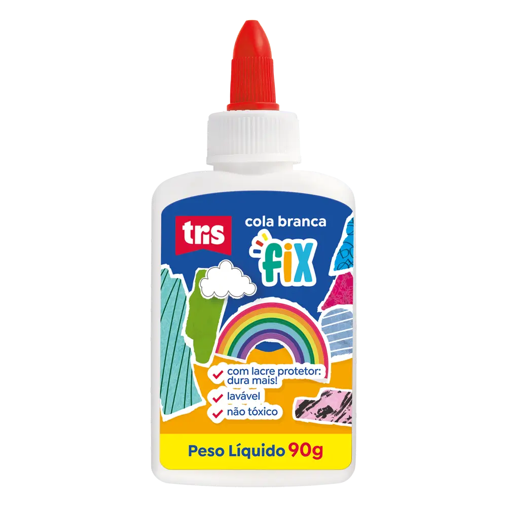 Cola Branca Fix - Tubo 90g - Tris - Imagem 5