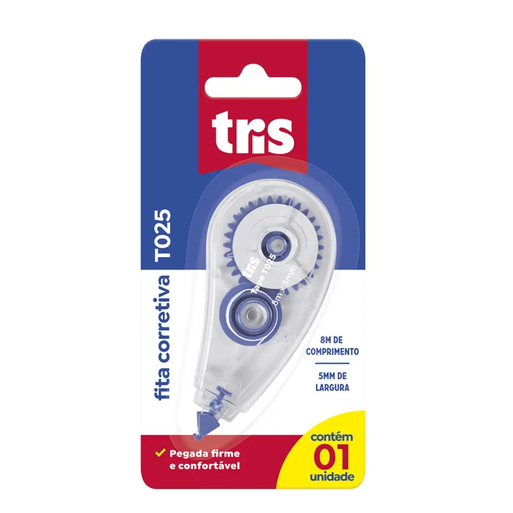 Fita Corretiva T025 - 8mx5mm - Cartela C/1 un - Tris - Imagem 2