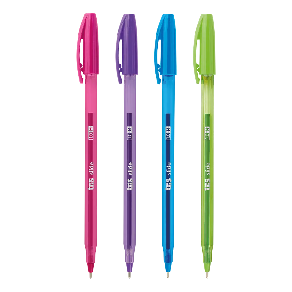 Caneta Esferográfica Slide Fashion - 1.0mm - Cartela C/4 un - Tris - Imagem 3