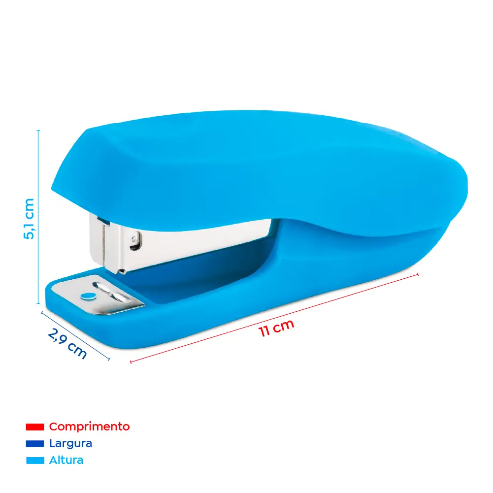 Grampeador Holic Pop T405 - 26/6 - 15 Fls - Plástico - Display C/6 Cores- Tris - Imagem 8
