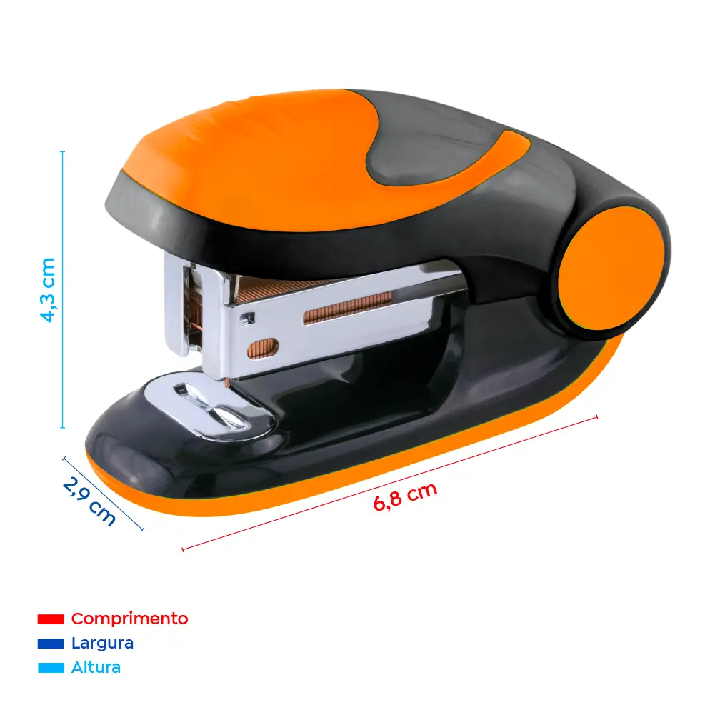 Grampeador Mini Holic Pop T317 - 26/6 - 12 Folhas - Plástico - CoresSortidas - Display C/12 un - Tris - Imagem 8