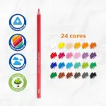 Lápis De Cor Mega Soft Color - 24 Cores - Tris - Thumbnail 4