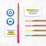Lápis Marca-Texto Fluo - Cores Sortidas - Pote C/36 un - Tris - Thumbnail 3