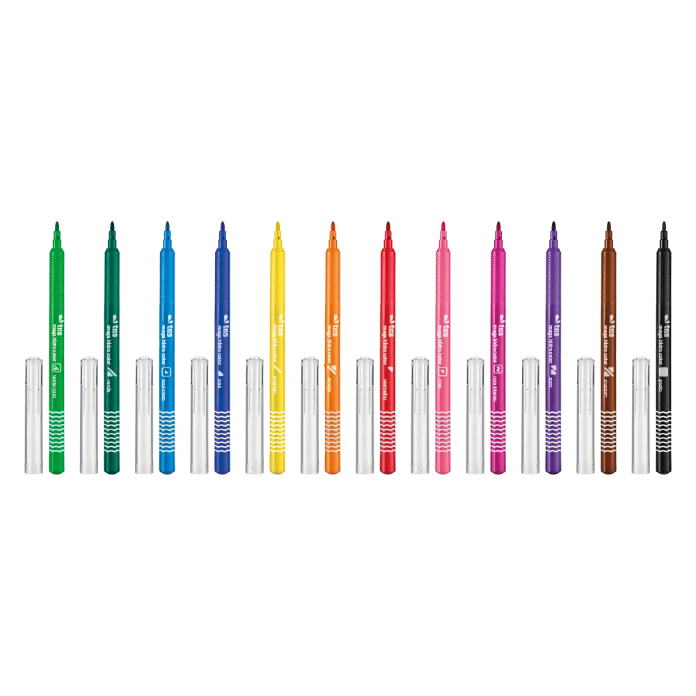 Hidrocor Ponta Fina Mega Hidro Color - 24 Cores - Tris - Imagem 4