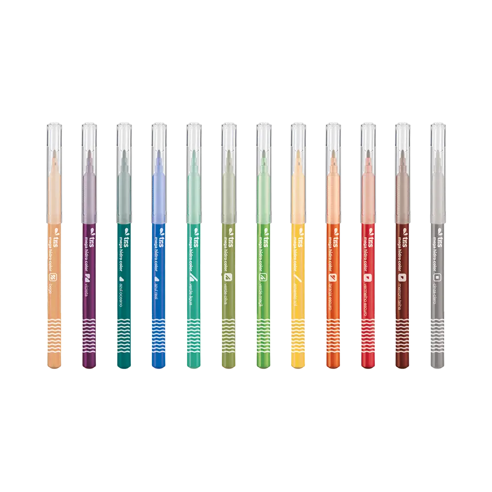 Hidrocor Ponta Fina Mega Hidro Color - 36 Cores - Tris - Imagem 3