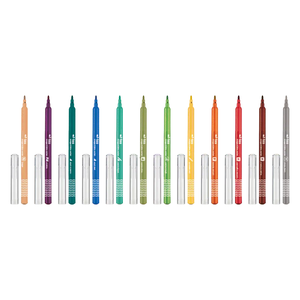 Hidrocor Ponta Fina Mega Hidro Color - 36 Cores - Tris - Imagem 6