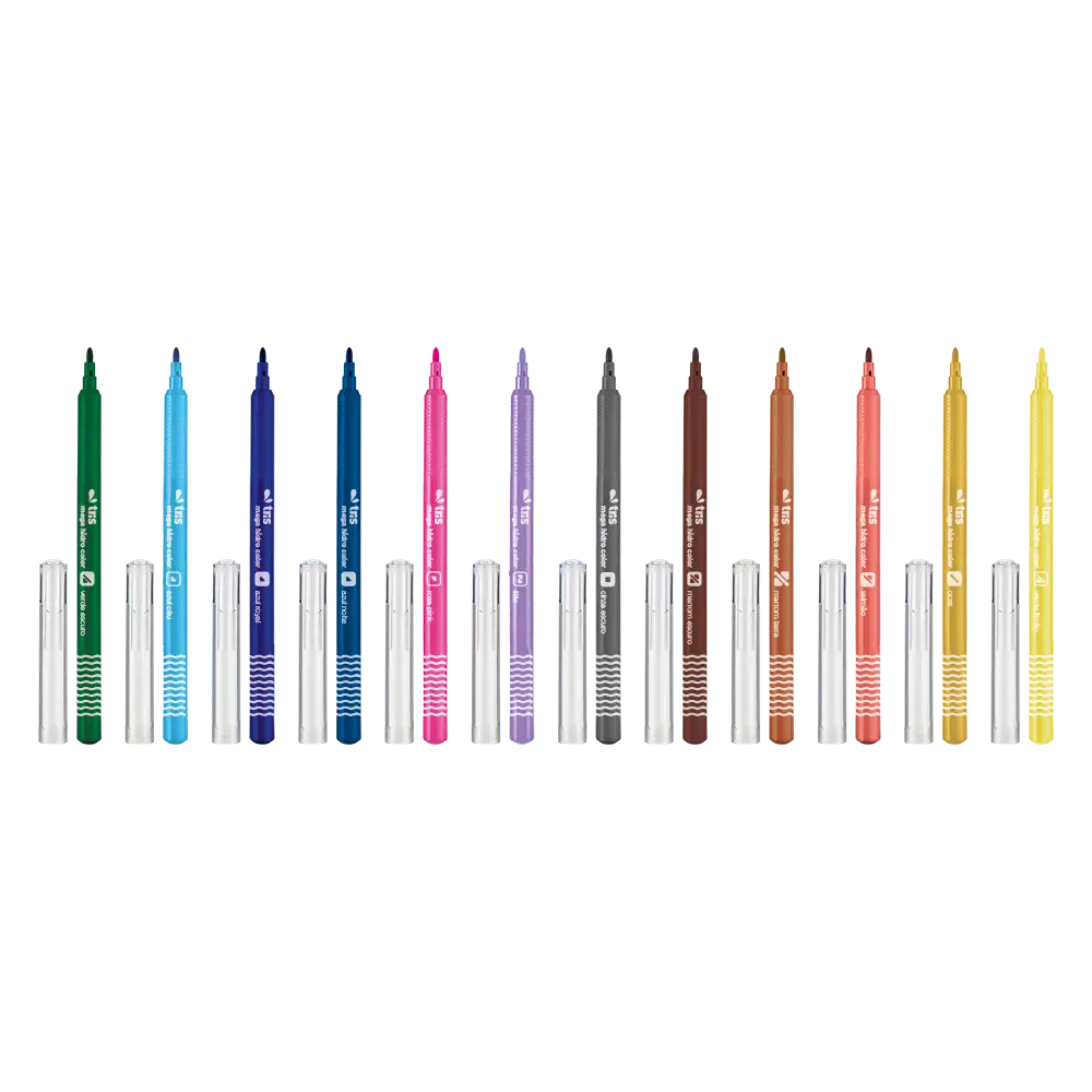 Hidrocor Ponta Fina Mega Hidro Color - 36 Cores - Tris - Imagem 7