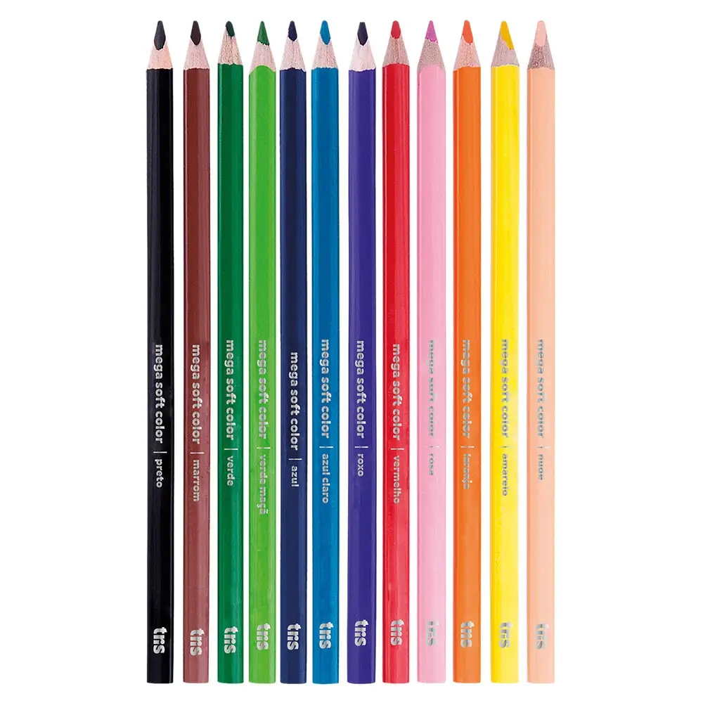 Lápis de Cor Mega Soft Color - 12 Cores - Tris - Imagem 2