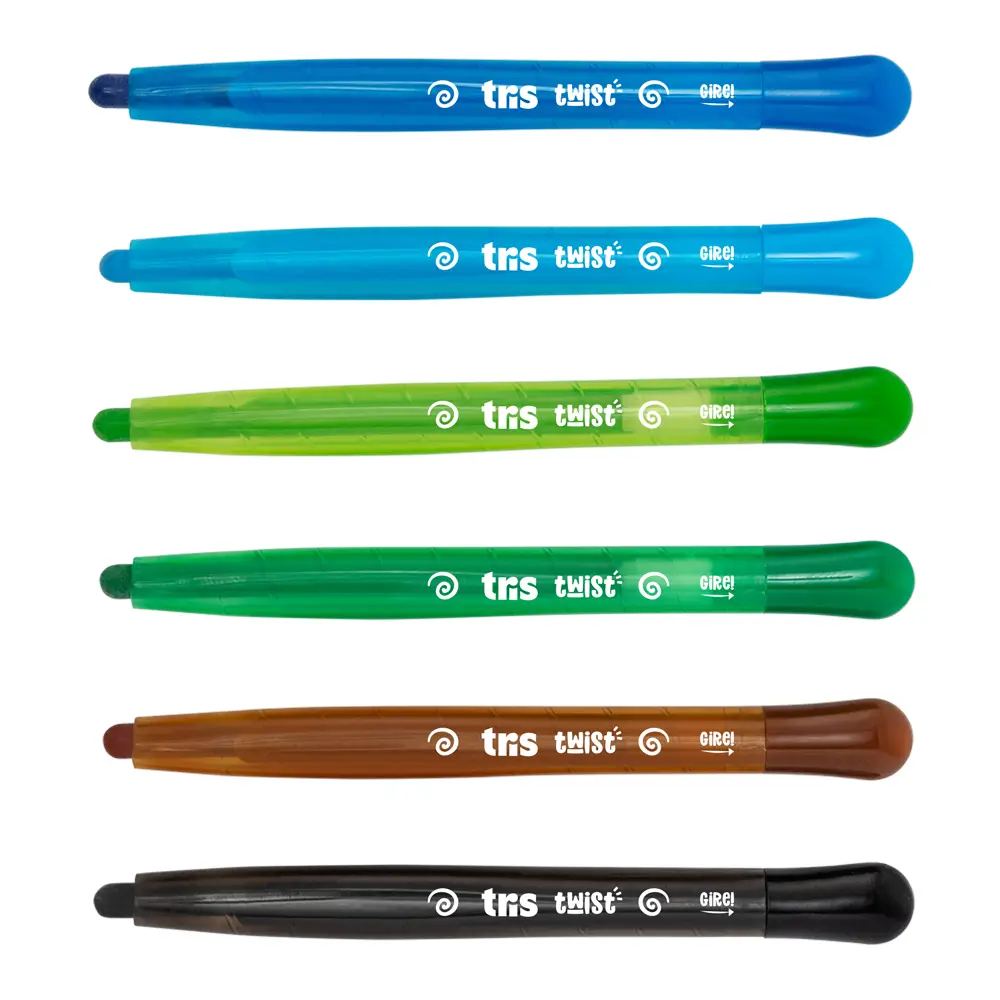 Giz Retrátil New Twist - 12 Cores - Tris - Imagem 3