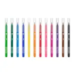 Hidrocor Ponta Fina Retrátil Mega Hidro Color - 12 Cores - Tris - Thumbnail 3