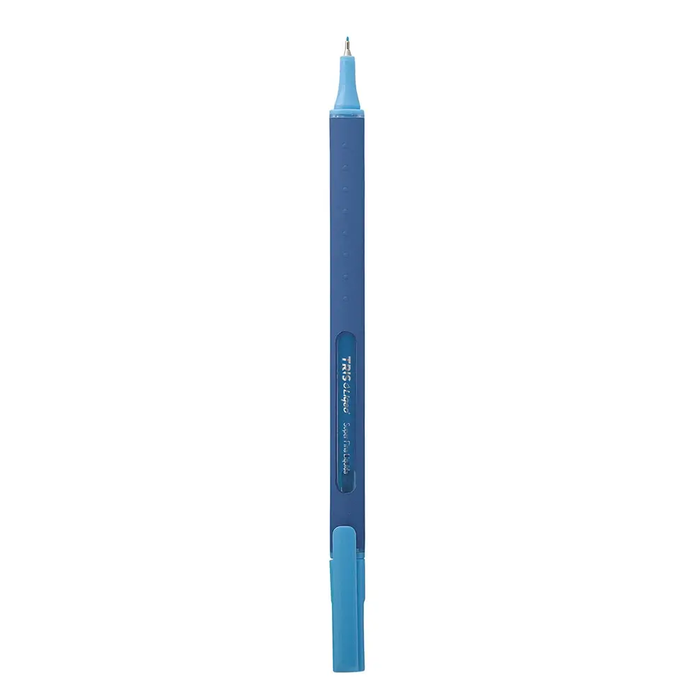 Caneta Superfina Liqeo Neon - Azul - Caixa C/10 un - Tris - Imagem 2