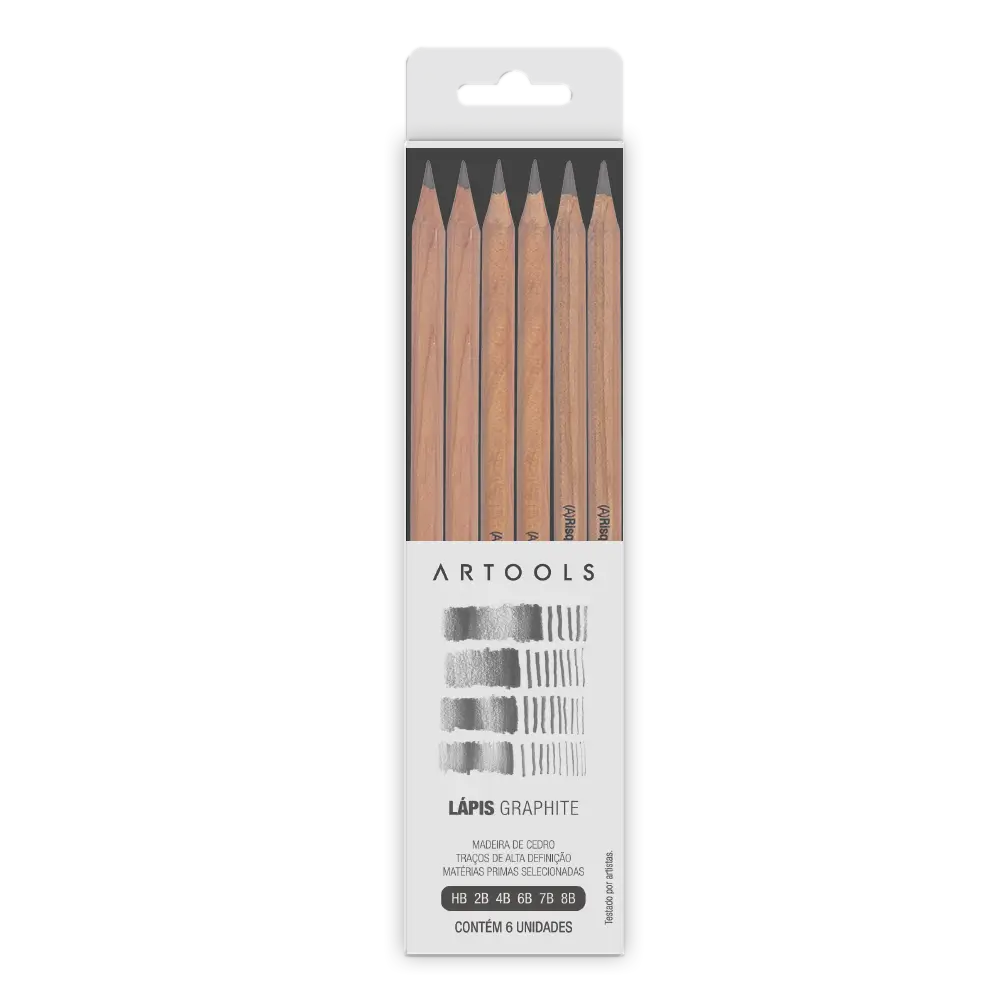 Lápis Graduado Graphite - 6 Traços - Artools - Imagem 1