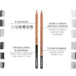 Lápis Graduado Graphite - 6 Traços - Artools - Thumbnail 2