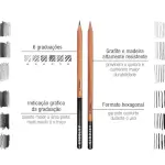 Lápis Graduado Graphite - 6 Traços - Artools - Thumbnail 3