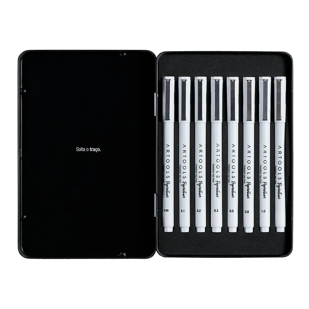 Caneta Pigmentum – Preto - 8 Traços - Artools - Imagem 2