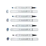 Marcador À Base De Álcool Sketch Pictom – 4 Tons De Cinza Frio - Artools - Thumbnail 2