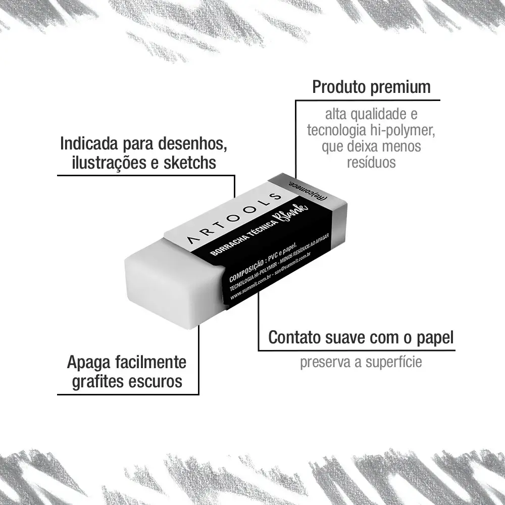 Borracha Técnica Blank - Display C/24 un - Artools - Imagem 3