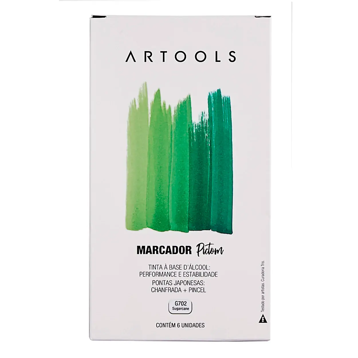 Marcador à Base de Álcool Pictom - Verde G115 - Caixa C/ 6 un - Artools - Imagem 1