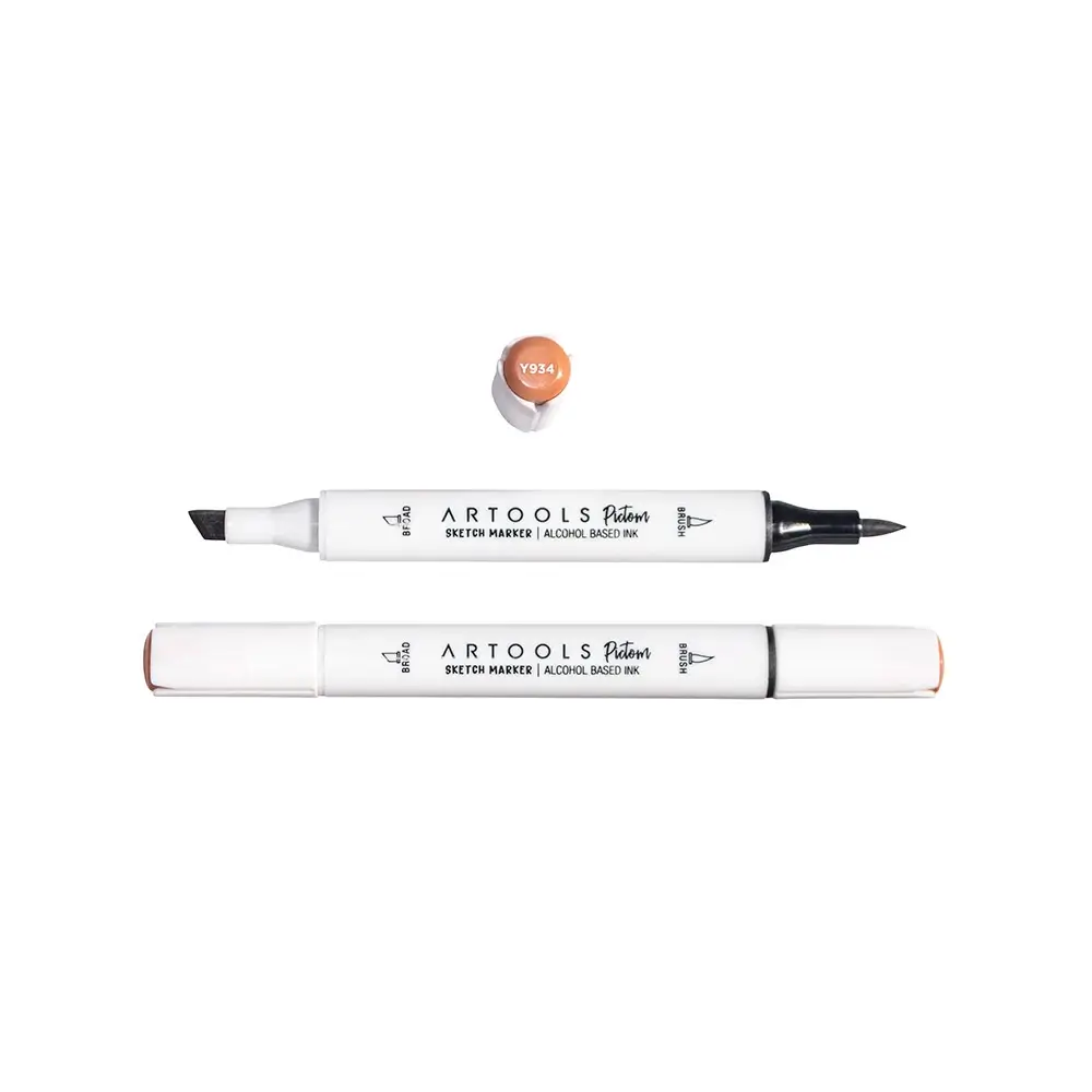 Marcador à Base de Álcool Pictom - Amarelo Y934 - Caixa C/ 6 un - Artools - Imagem 2