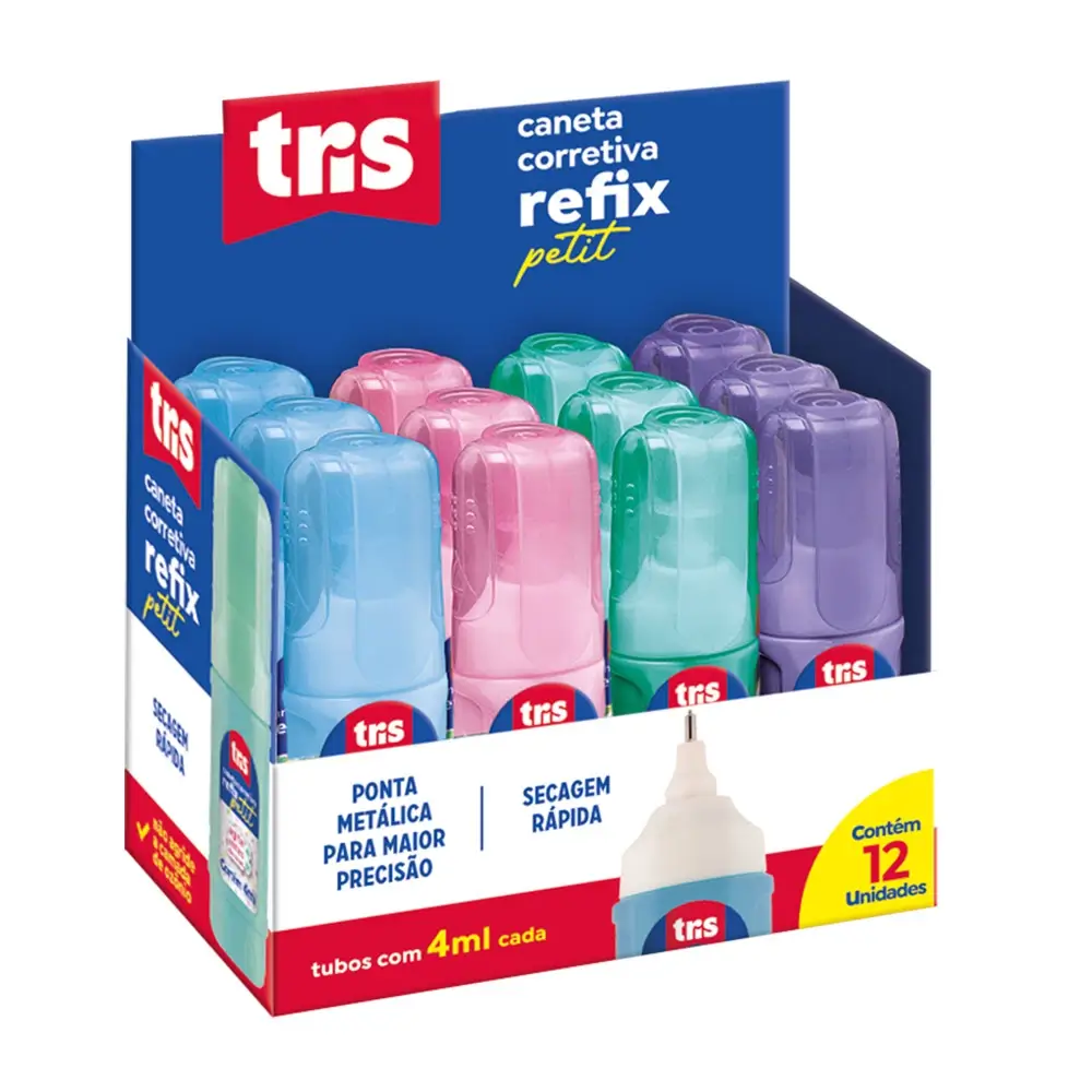 Caneta Corretiva Petit - 4ml - Display C/12 un - Tris - Imagem 1