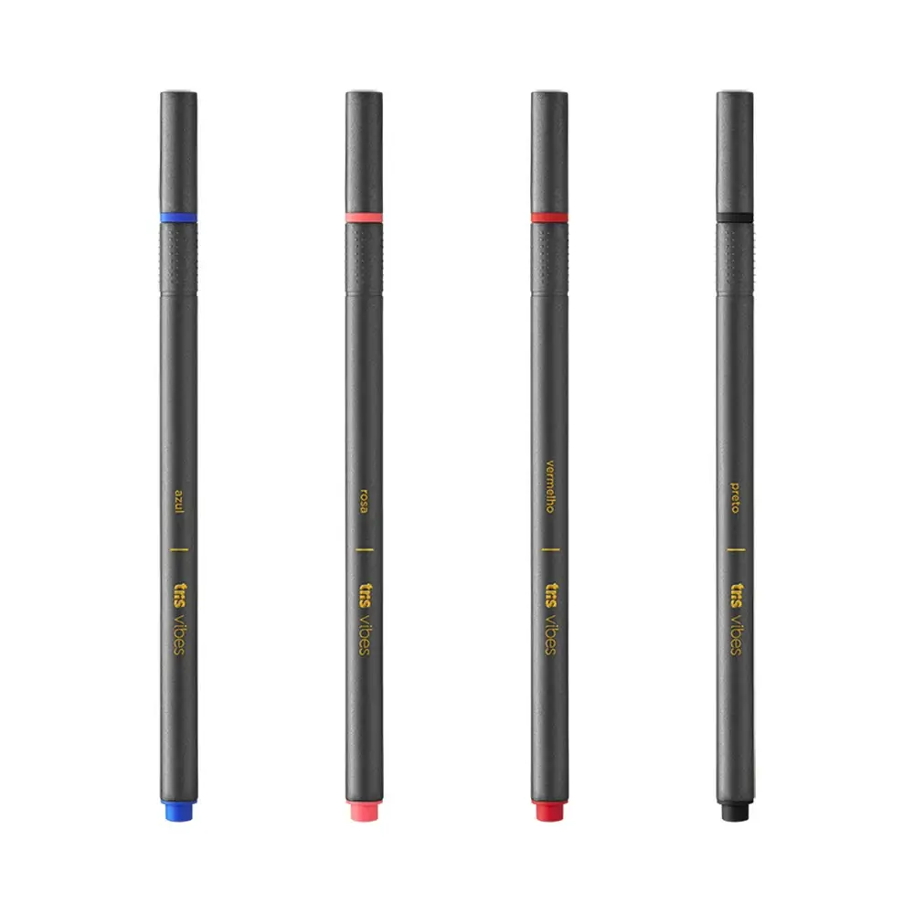 Caneta Superfina Vibes - Cores Sortidas - Pote C/ 48 un - Tris - Imagem 3