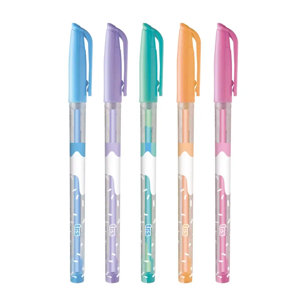 Caneta Esferográfica Candy Holic Docinhos - Cores Sortidas - 0.7mm -Cartela C/5 un - Tris - Imagem 2