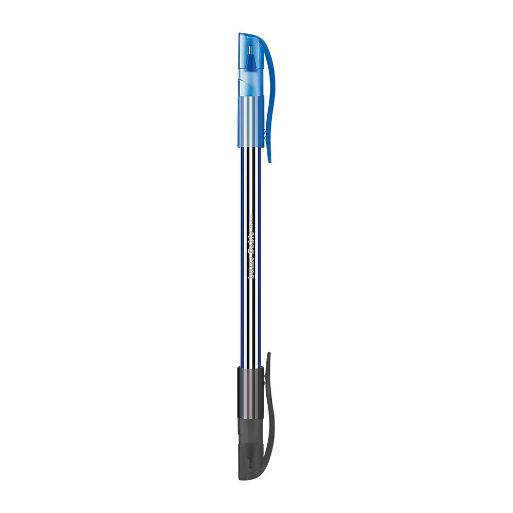 Caneta Esferográfica Doble - Azul/Preto - 1.0mm - Pote C/24 un - Bazze - Imagem 2