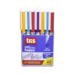Caneta Esferográfica Happy - Azul - 0.7mm - Pote C/40 un - Tris - Thumbnail 1