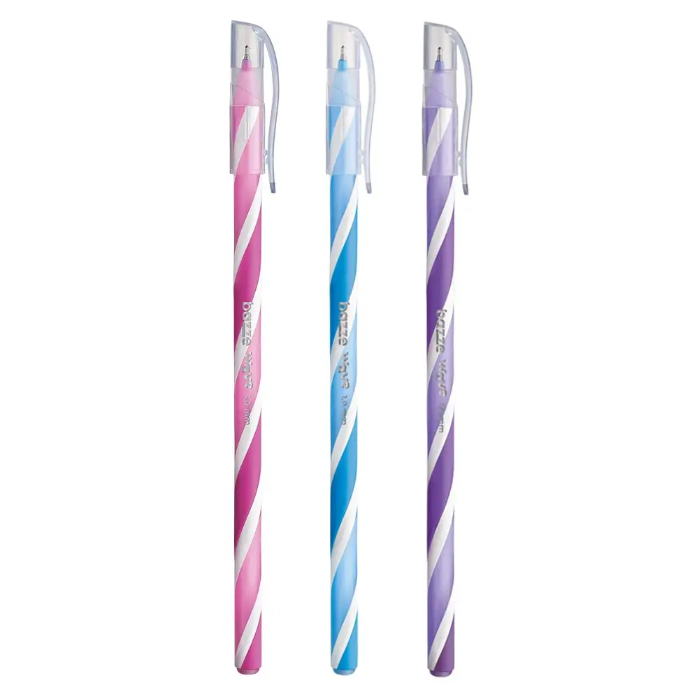 Caneta Esferográfica Wave - Cores Fashion - 1.0mm - Cartela C/3 un -Bazze - Imagem 2