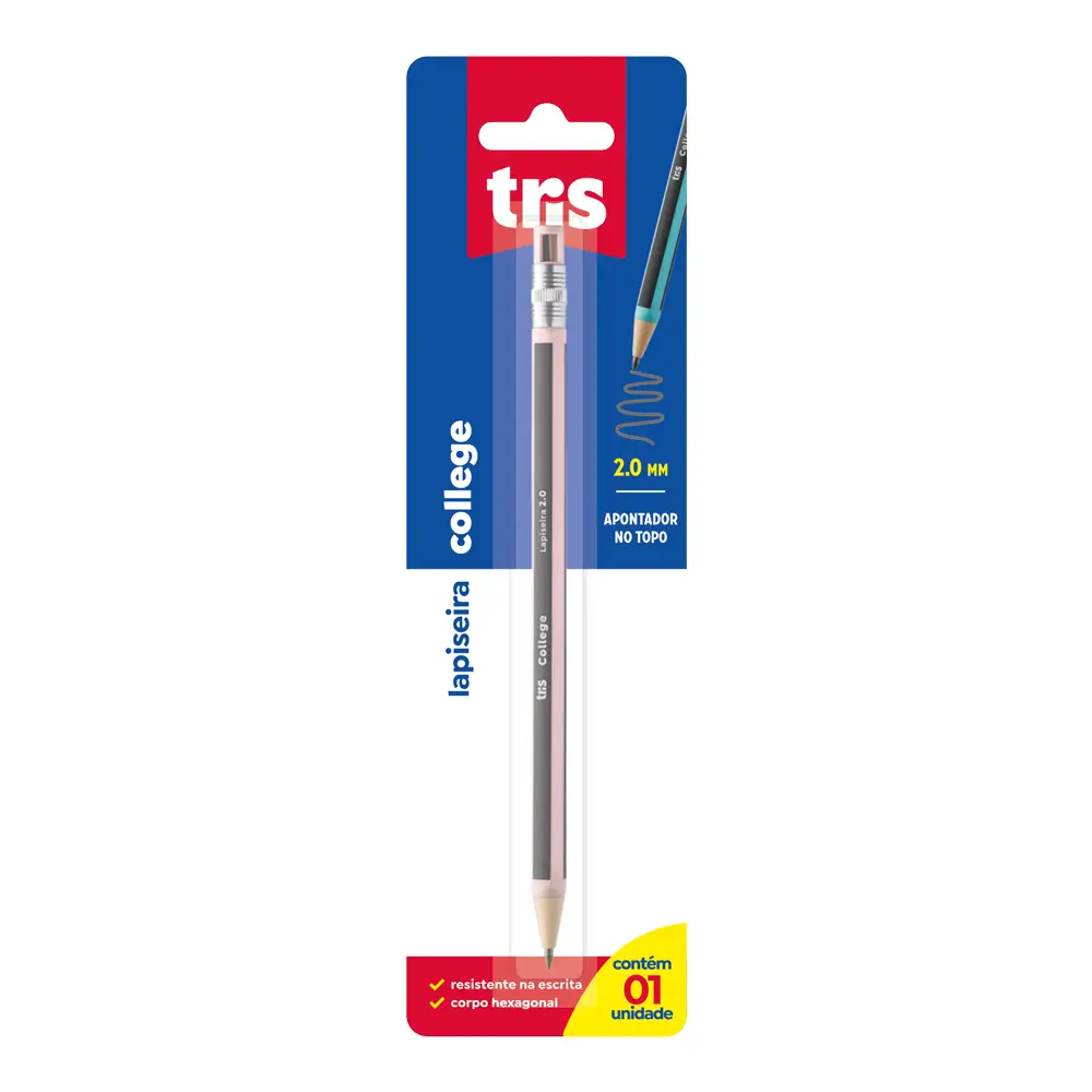 Lapiseira College - 2.0mm - Cartela C/1 un - Tris - Imagem 2