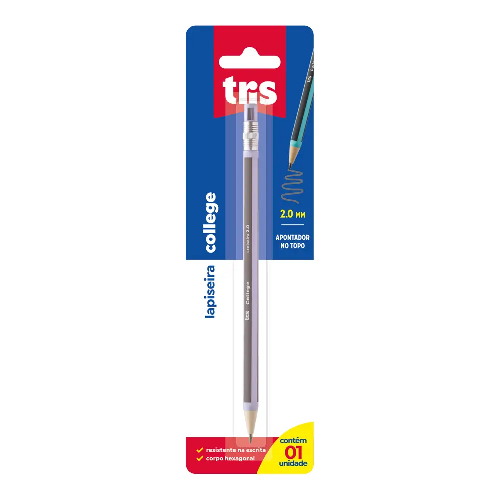 Lapiseira College - 2.0mm - Cartela C/1 un - Tris - Imagem 3