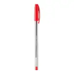 Caneta Esferográfica Prisma - 1.0mm - Vermelho - Caixa C/50 un - Bazze - Thumbnail 2