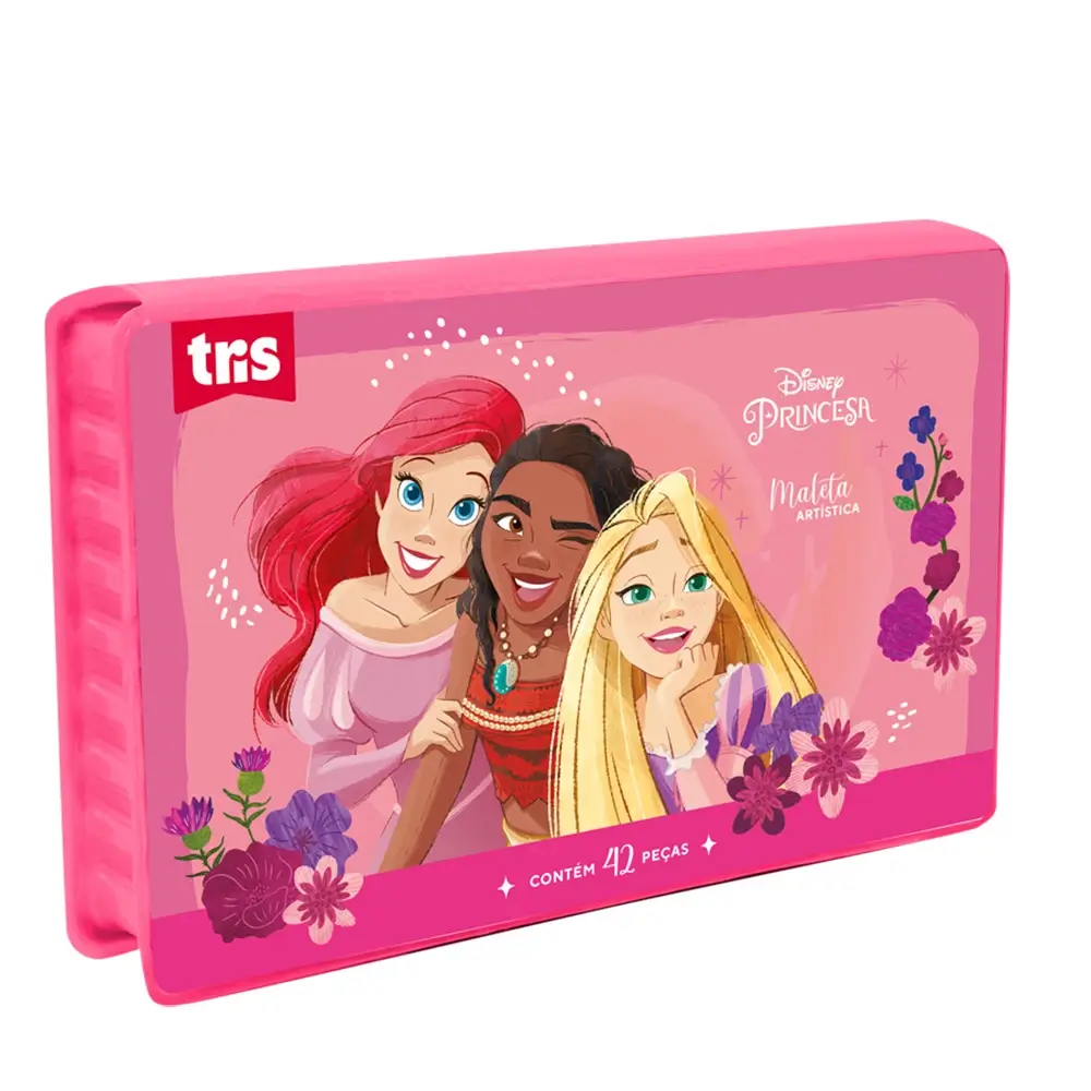 Kit Maleta Artistica C/42 peças - Princesas - Imagem 1