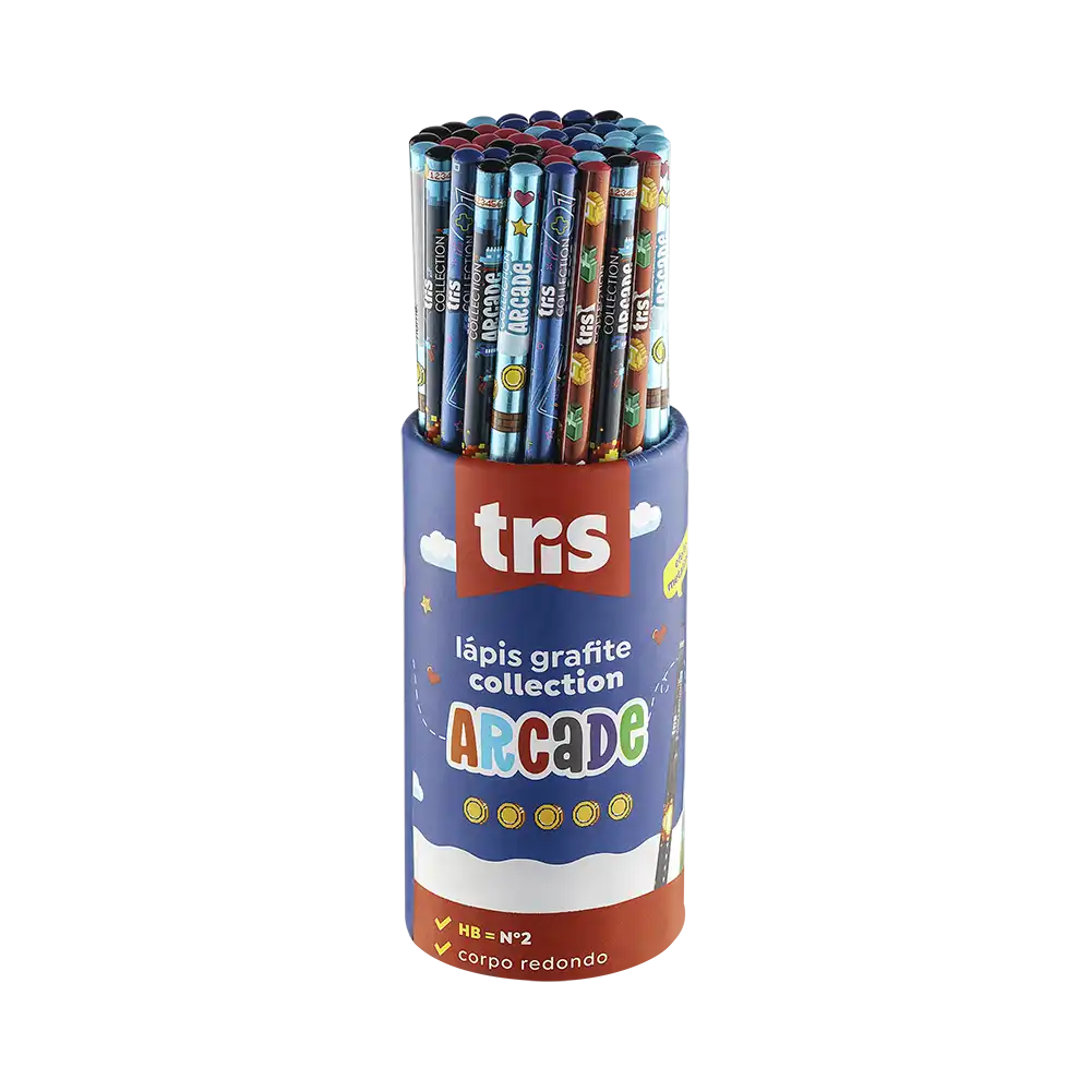Lápis Grafite - Collection Arcade - HB - Pote C/48 un - Tris - Imagem 1
