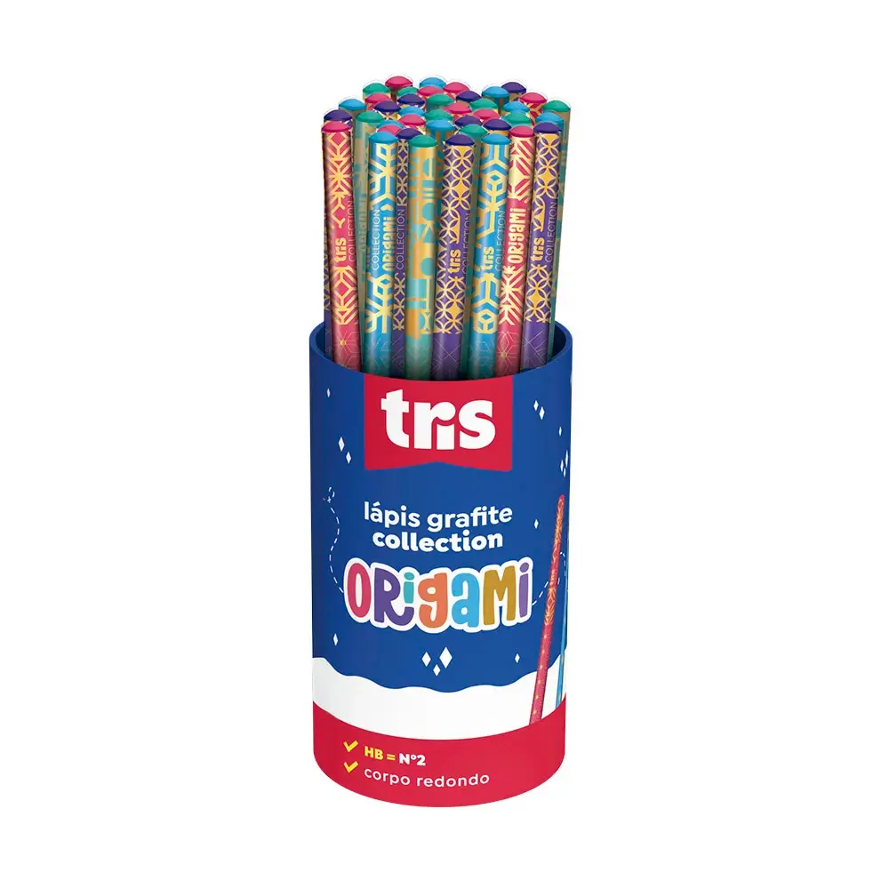 Lápis Grafite Collection Origami - HB - Pote C/48 un - Tris - Imagem 1