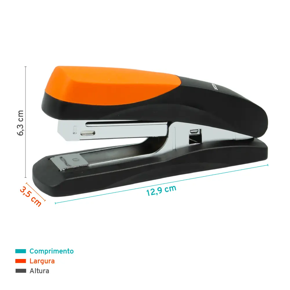 Grampeador B5325 - 25 Folhas - Plástico - Preto - Caixa C/1 un - Bazze - Imagem 3