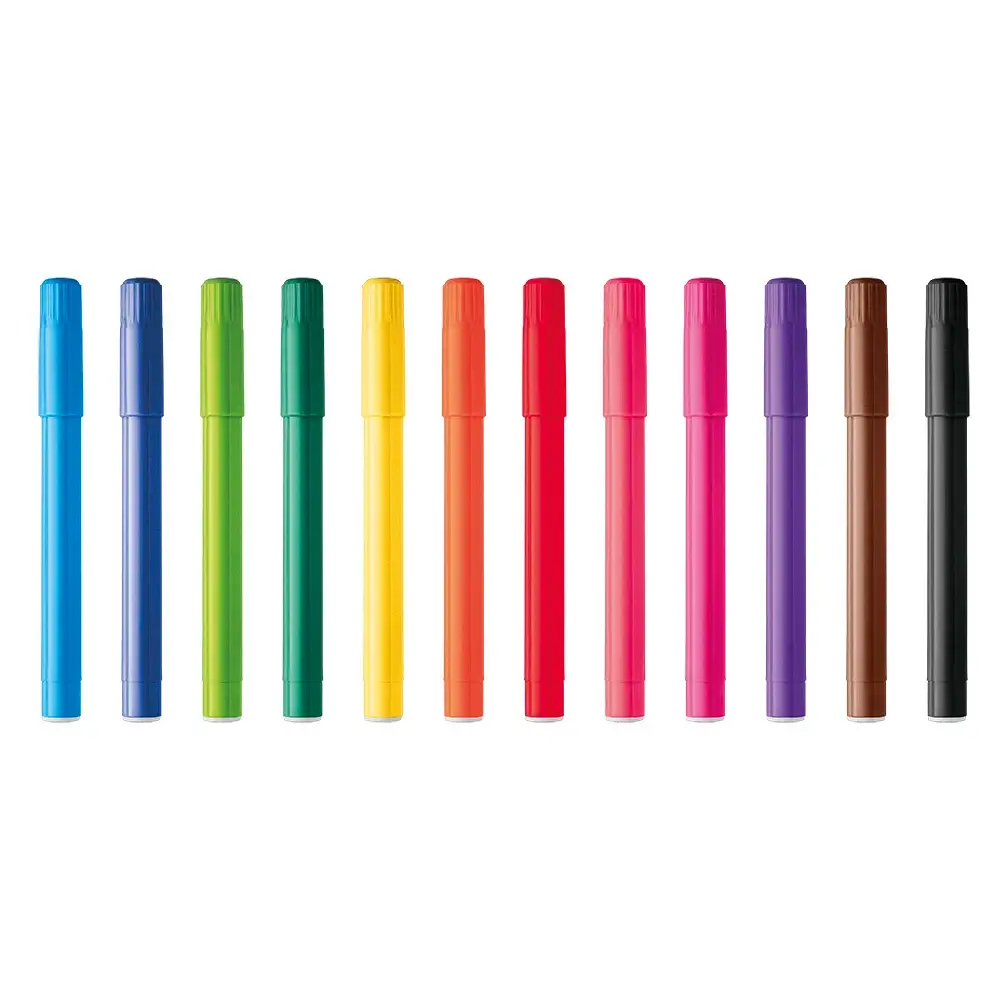 Hidrocor Ponta Jumbo Wave - 12 Cores - Bazze - Imagem 2