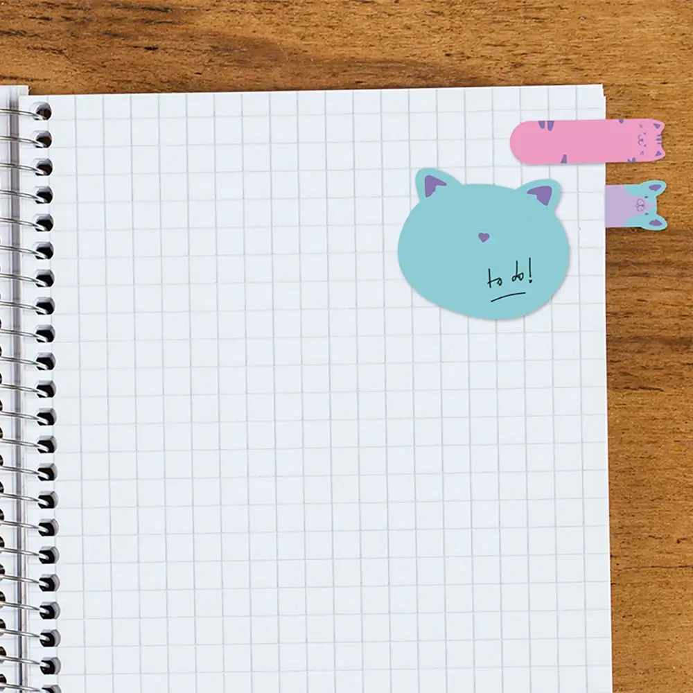Notas Autoadesivas Memo Note Holic Pets- Polybag C/1 Bloco x 75 Folhas - Tris - Imagem 2