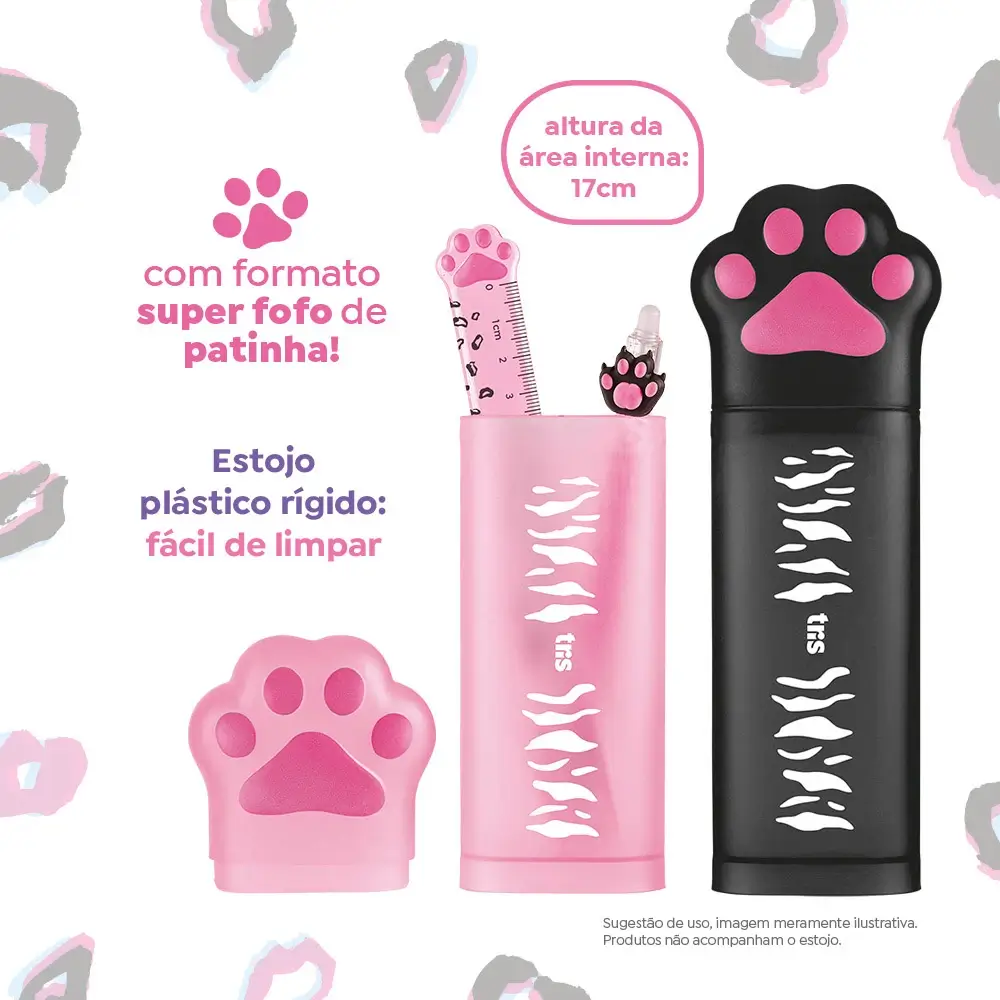 Estojo Plástico Holic Pets - Cores Sortidas - Display C/12 UN - Tris - Imagem 4