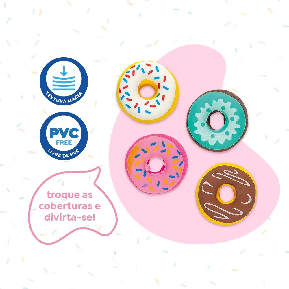 Borracha Donuts Holic Docinhos - Display C/12 Estojos C/4 un Cada - Tris - Imagem 4